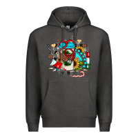 Charcoal Heather Christmas sunflower gemstone nurse Premium Hoodie - JahusDesignShop