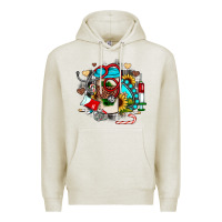 Oatmeal Heather Christmas sunflower gemstone nurse Premium Hoodie - JahusDesignShop