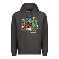 Smoke Christmas sunflower gemstone nurse Premium Hoodie - JahusDesignShop