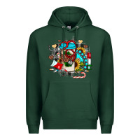 Sports Green Christmas sunflower gemstone nurse Premium Hoodie - JahusDesignShop