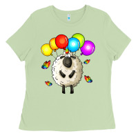 Matcha rainbow sheep Ladies Tee - Zillion Design Studio