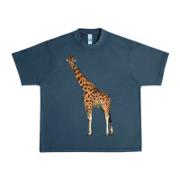 Midnight Navy giraffe Urban Heavy Tee - LillyAllenDesigns