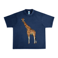 Navy giraffe Urban Heavy Tee - LillyAllenDesigns