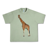Oil Green giraffe Urban Heavy Tee - LillyAllenDesigns