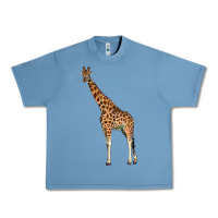 Pebble Blue giraffe Urban Heavy Tee - LillyAllenDesigns