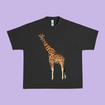 Giraffe Urban Heavy Tee Designed By Lillyallendesigns