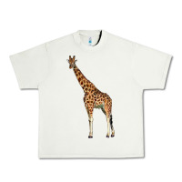 Pistachio giraffe Urban Heavy Tee - LillyAllenDesigns
