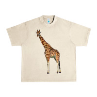 Sandshell giraffe Urban Heavy Tee - LillyAllenDesigns
