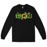 Black lucky st patrick s day Long Sleeve Tee - MaliasSmallBusiness