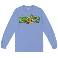 Colony Blue lucky st patrick s day Long Sleeve Tee - MaliasSmallBusiness