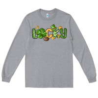 Heather Grey lucky st patrick s day Long Sleeve Tee - MaliasSmallBusiness