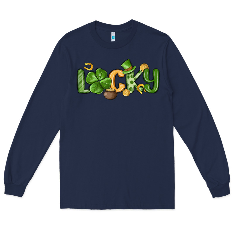 Lucky St Patrick S Day Long Sleeve Tee by MaliasSmallBusiness | Teevron