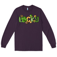 Plum lucky st patrick s day Long Sleeve Tee - MaliasSmallBusiness