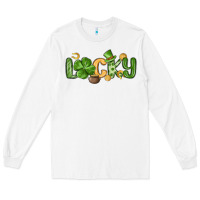 White lucky st patrick s day Long Sleeve Tee - MaliasSmallBusiness