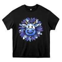 Black blueberry milkshake cow sunflower Heavy Core Tee - RanaPortraitStore