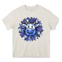 Cream blueberry milkshake cow sunflower Heavy Core Tee - RanaPortraitStore