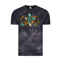 Cloud Black with god all things are possible gemstone cross Vintage Tee - Jasminsmagicworld