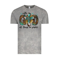 Cloud Rock with god all things are possible gemstone cross Vintage Tee - Jasminsmagicworld
