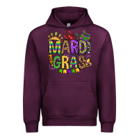 Mauve Wine mardi gras olivia Urban Hoodie - OliviaCreatesArt