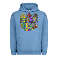 Pigment Pebble Blue mardi gras olivia Urban Hoodie - OliviaCreatesArt