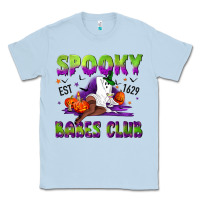 Dusty Blue Spooky babes club Classic Tee - NancyCooperArtShop