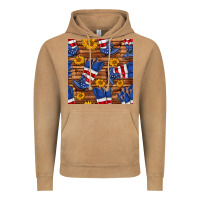 Vintage Camel america western boots and sunflower seamless pattern Vintage Hoodie - BundleAndBundleShop
