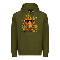 Army Green Coolest Pumpkin In The Patch Premium Hoodie - texasbilliewilder