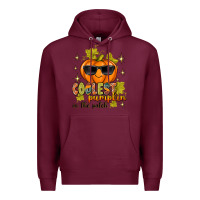 Burgundy Coolest Pumpkin In The Patch Premium Hoodie - texasbilliewilder
