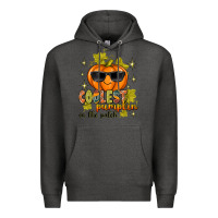Charcoal Heather Coolest Pumpkin In The Patch Premium Hoodie - texasbilliewilder