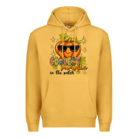 Mustard Coolest Pumpkin In The Patch Premium Hoodie - texasbilliewilder