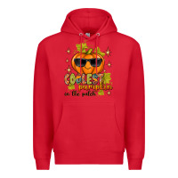 Red Coolest Pumpkin In The Patch Premium Hoodie - texasbilliewilder