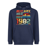Navy Best Wife Since 1982 Heavyweight Hoodie - Bettercallsaul