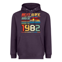 Plum Best Wife Since 1982 Heavyweight Hoodie - Bettercallsaul