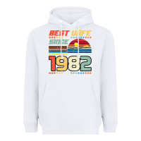 White Best Wife Since 1982 Heavyweight Hoodie - Bettercallsaul