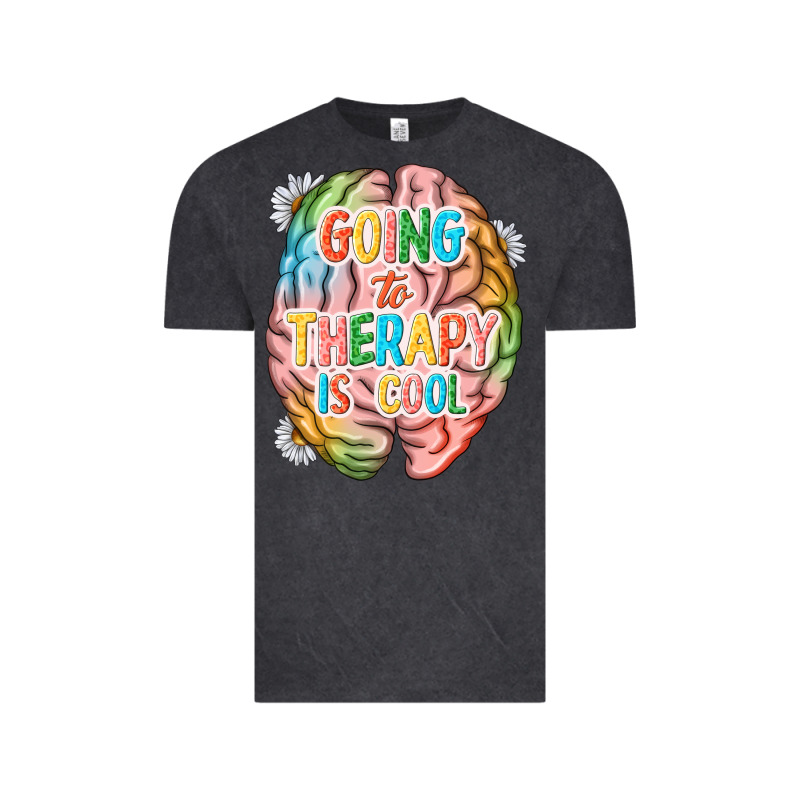 Going To Therapy Is Cool Vintage Tee by NancyCooperArtShop | Teevron