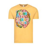 Vintage Mustard going to therapy is cool Vintage Tee - NancyCooperArtShop