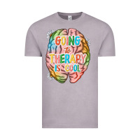 Vintage Zinc going to therapy is cool Vintage Tee - NancyCooperArtShop