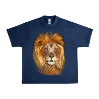 Navy Lion Head Urban Heavy Tee - LillyAllenDesigns