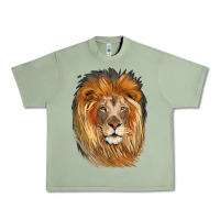 Oil Green Lion Head Urban Heavy Tee - LillyAllenDesigns