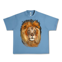 Pebble Blue Lion Head Urban Heavy Tee - LillyAllenDesigns