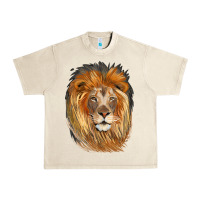 Sandshell Lion Head Urban Heavy Tee - LillyAllenDesigns