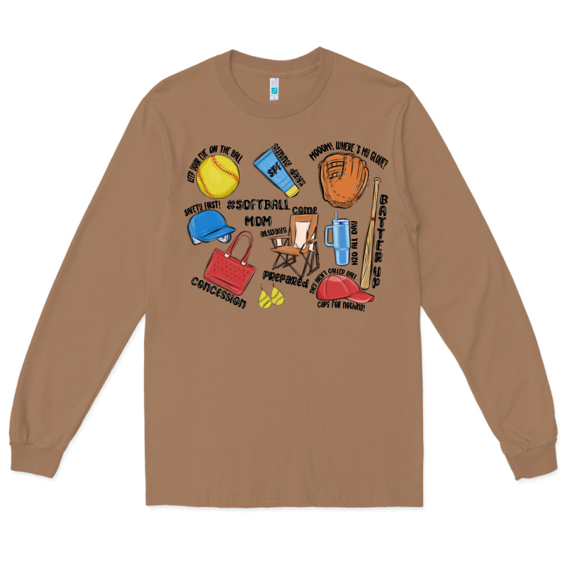 Softball Mom Long Sleeve Tee by MaliasSmallBusiness | Teevron