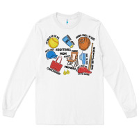 White softball mom Long Sleeve Tee - MaliasSmallBusiness