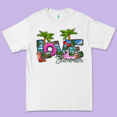 Love Summer Premium Tee Designed By Sublimationcraftshop