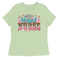 Matcha blessed nurse Ladies Tee - texasbilliewilder