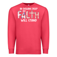 Cardinal Oceans Deep My Faith Will Stand Premium Sweatshirt - Bettercallsaul