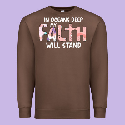 Oceans Deep My Faith Will Stand Premium Sweatshirt Designed By Bettercallsaul
