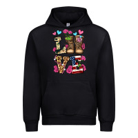 Black love valentine's day army boots olivia Urban Hoodie - OliviaCreatesArt