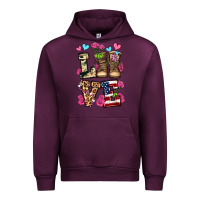 Mauve Wine love valentine's day army boots olivia Urban Hoodie - OliviaCreatesArt