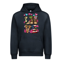 Navy love valentine's day army boots olivia Urban Hoodie - OliviaCreatesArt